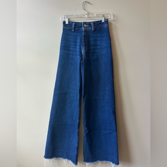 Zara Denim - Zara Blue Wide Leg Jeans